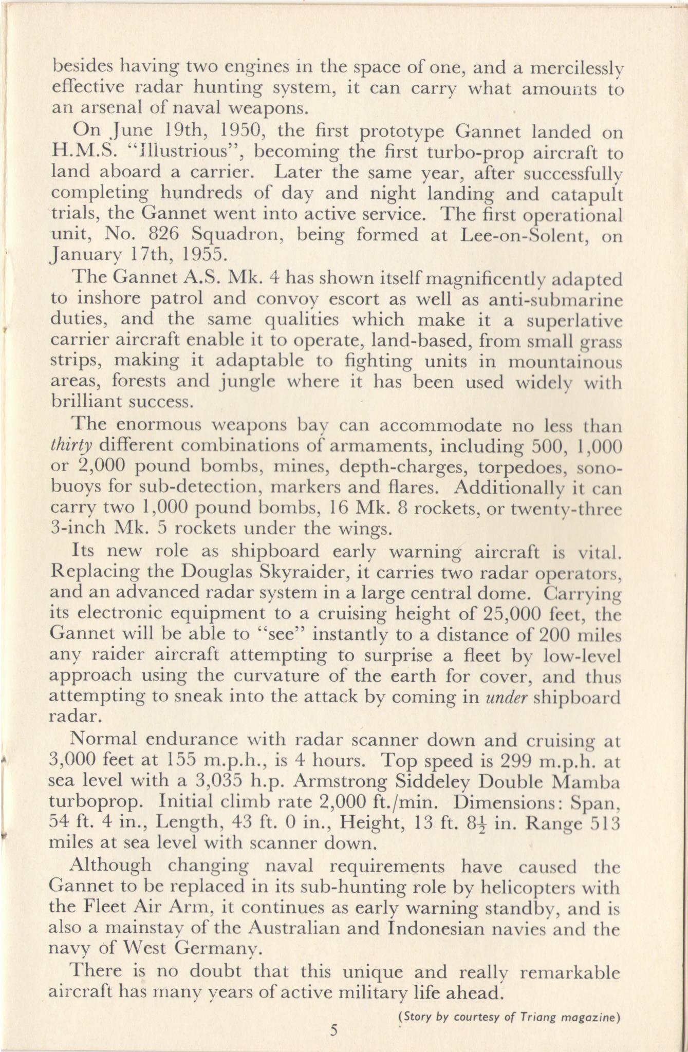 inside story FROG The Attackers Series F145 Fairey Gannet, IMA Ltd, 1965, Eyes of the Fleet page 5